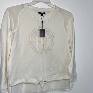 🦢Tommy Hilfiger🦢 Cream lace Long sleeved top